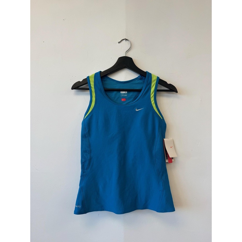 Nike Tank Top‎ Womens Medium Blue Fit Dry Running Athletic Sleeveless Shirt